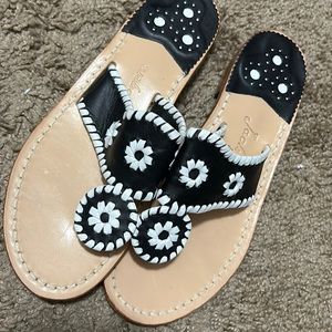 Jack Rogers classic black sandals